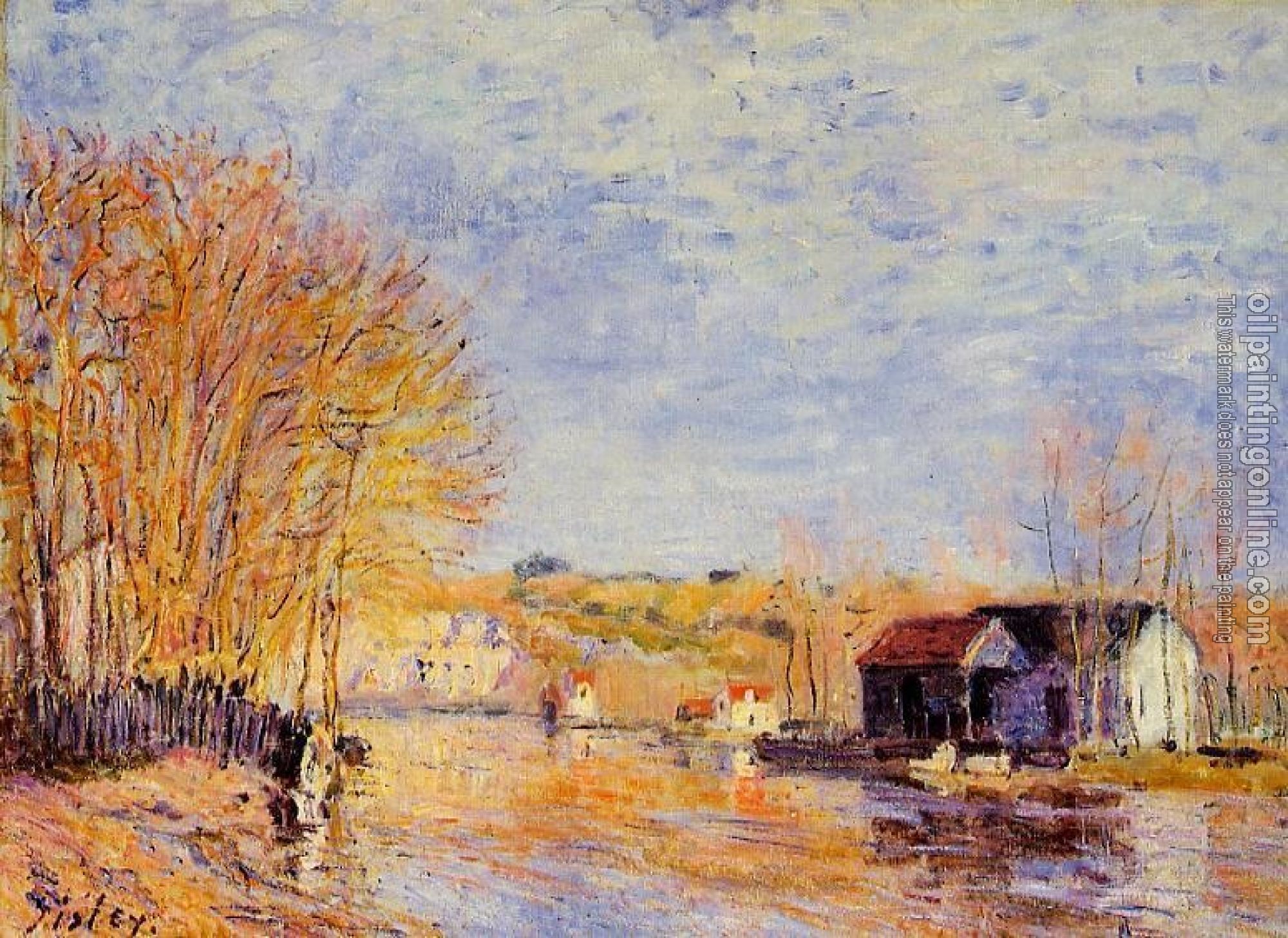 Sisley, Alfred - High Waters at Moret-sur-Loing